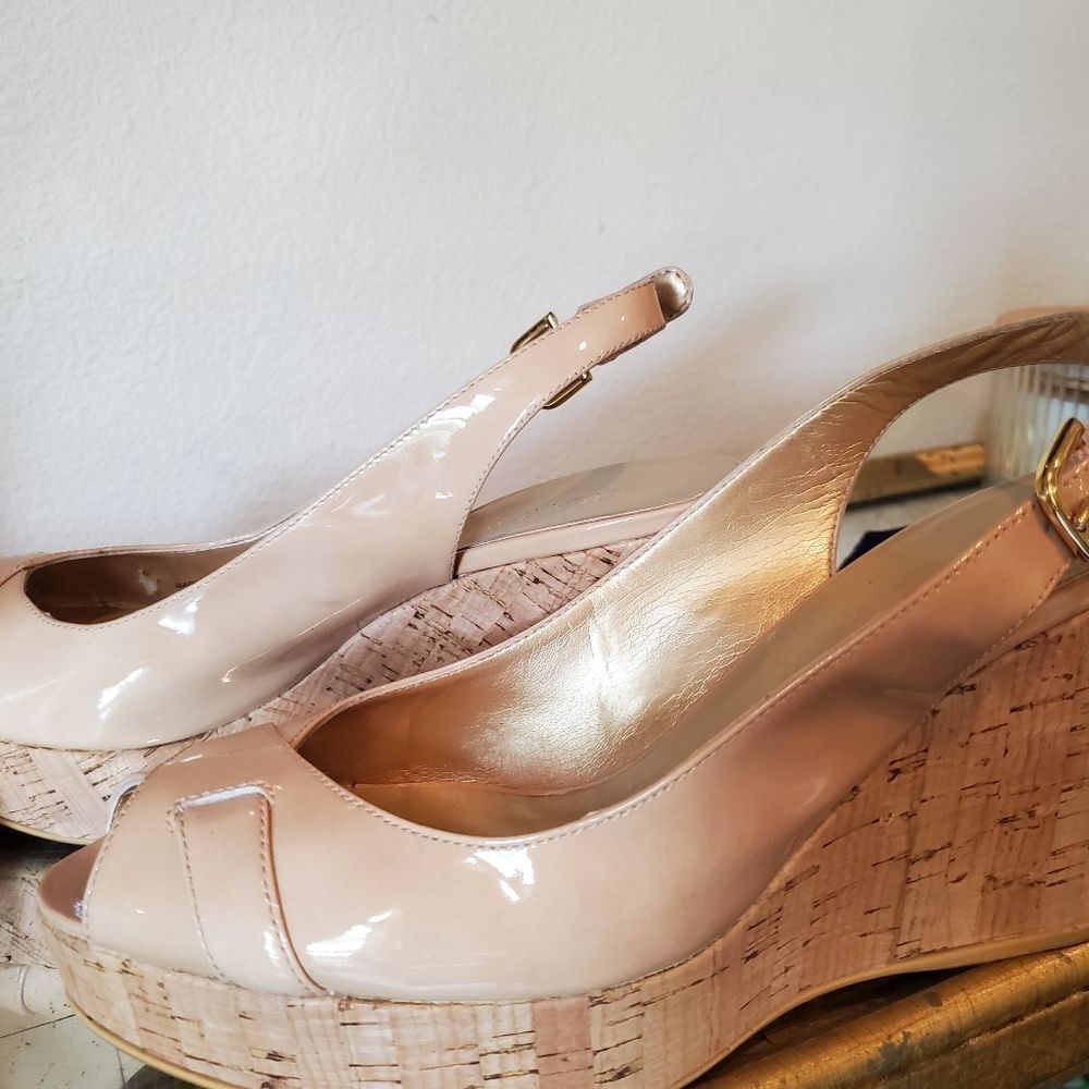 Stuwart Weitzman wedge nude patent - Picture 5 of 12